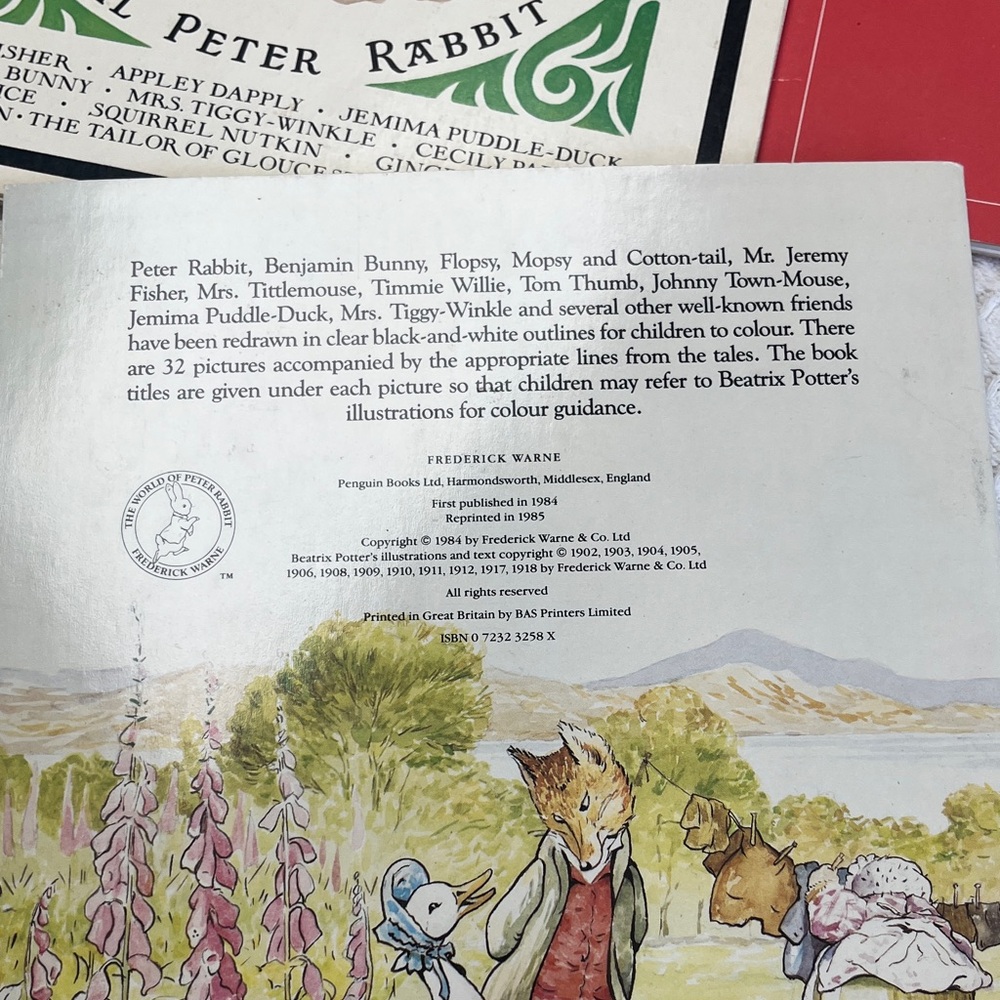 Vintage Colouring Book Featuring Peter Rabbit - Picture 3 of 9